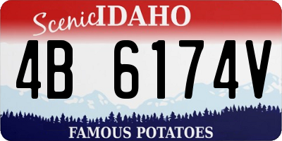 ID license plate 4B6174V