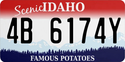 ID license plate 4B6174Y
