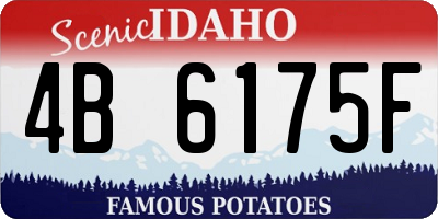 ID license plate 4B6175F