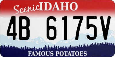 ID license plate 4B6175V