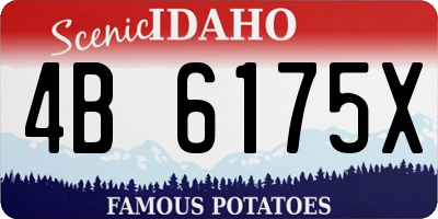 ID license plate 4B6175X