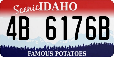ID license plate 4B6176B