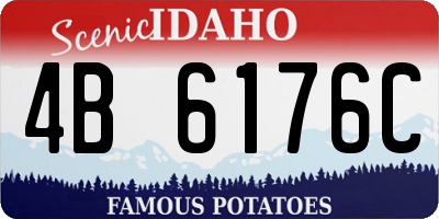 ID license plate 4B6176C