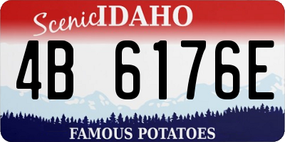 ID license plate 4B6176E