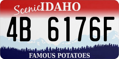 ID license plate 4B6176F