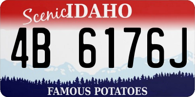 ID license plate 4B6176J