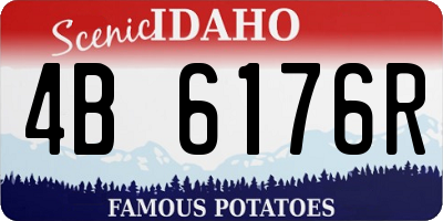 ID license plate 4B6176R