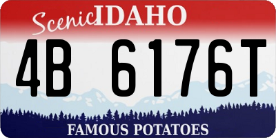 ID license plate 4B6176T