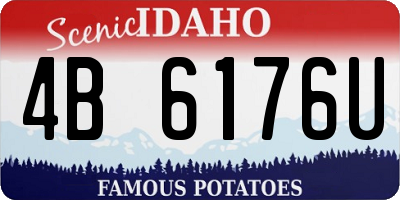 ID license plate 4B6176U