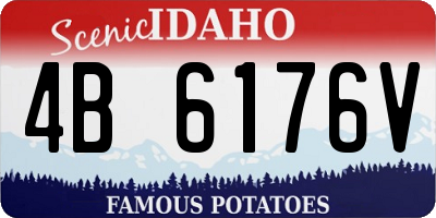 ID license plate 4B6176V
