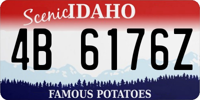 ID license plate 4B6176Z