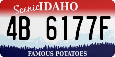 ID license plate 4B6177F