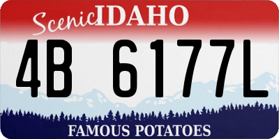ID license plate 4B6177L