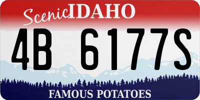 ID license plate 4B6177S