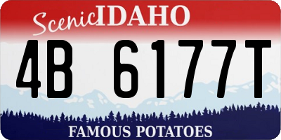 ID license plate 4B6177T