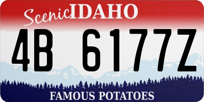ID license plate 4B6177Z
