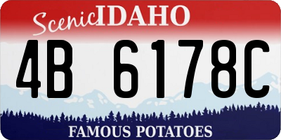 ID license plate 4B6178C