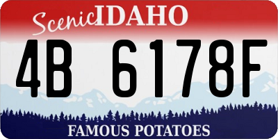 ID license plate 4B6178F