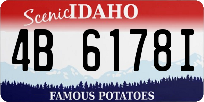 ID license plate 4B6178I