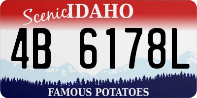 ID license plate 4B6178L