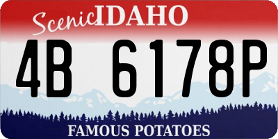 ID license plate 4B6178P