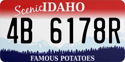 ID license plate 4B6178R
