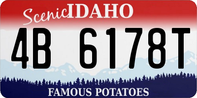 ID license plate 4B6178T