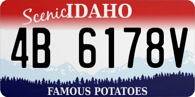 ID license plate 4B6178V