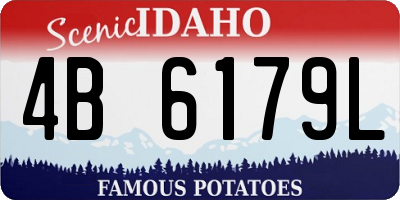 ID license plate 4B6179L