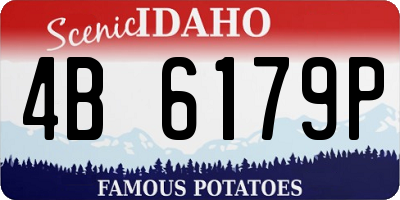 ID license plate 4B6179P