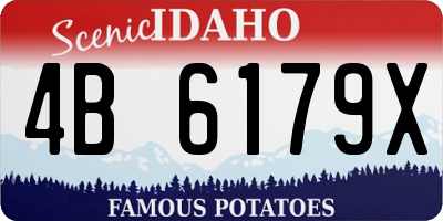 ID license plate 4B6179X