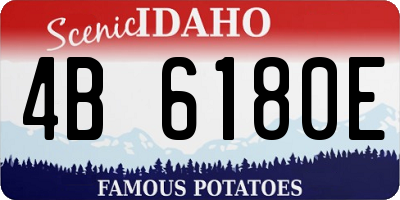 ID license plate 4B6180E