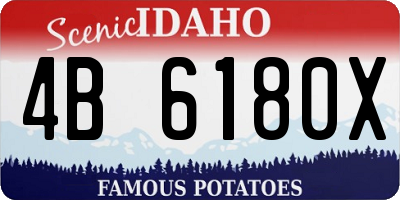 ID license plate 4B6180X