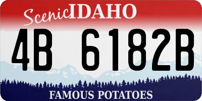ID license plate 4B6182B