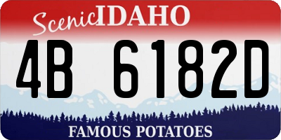 ID license plate 4B6182D
