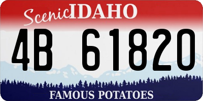 ID license plate 4B6182O