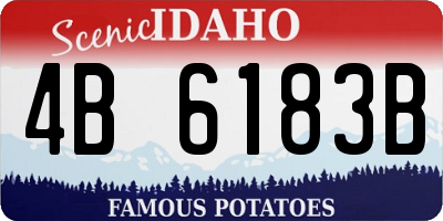 ID license plate 4B6183B