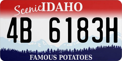 ID license plate 4B6183H