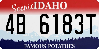 ID license plate 4B6183T