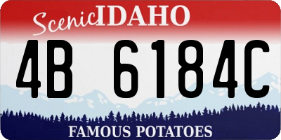 ID license plate 4B6184C