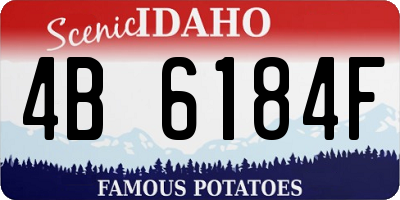ID license plate 4B6184F