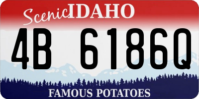 ID license plate 4B6186Q