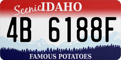 ID license plate 4B6188F
