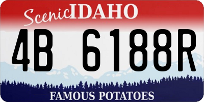 ID license plate 4B6188R