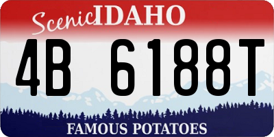 ID license plate 4B6188T