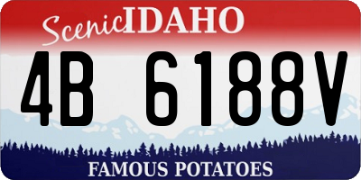 ID license plate 4B6188V
