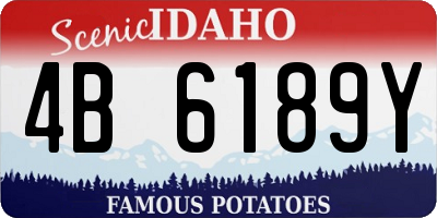 ID license plate 4B6189Y