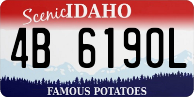 ID license plate 4B6190L