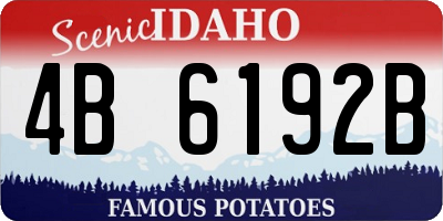 ID license plate 4B6192B