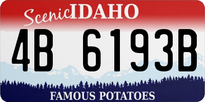 ID license plate 4B6193B